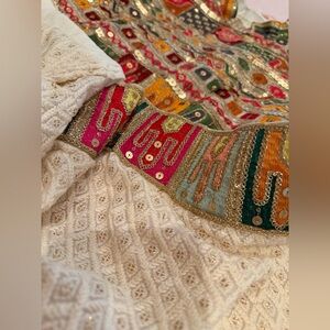 Gorgeous chikankari sabyasachi style blouse saree